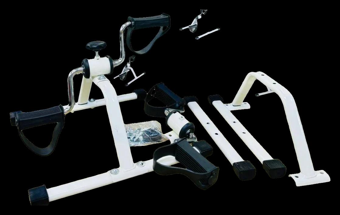 جهاز بدال تمارين للإيد والرجل بإطار معدن أبيض وبدالات سوداء مع علبة Grand Easy Exerciser 111