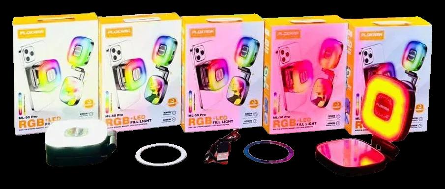 لايت سيلفي مغناطيس بلوكاما ML-50 Pro RGB — صورة 1